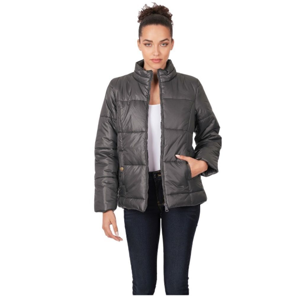NWT PUFFER JACKET WITH POCKETS Ash Gray